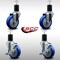 Service Caster 4'' SS Blue Poly Wheel Swivel 1-3/4'' Expanding Stem Caster Set 2 Brakes, 4PK SCC-SSEX20S414-PPUB-BLUE-2-TLB-2-134 - alternate 5